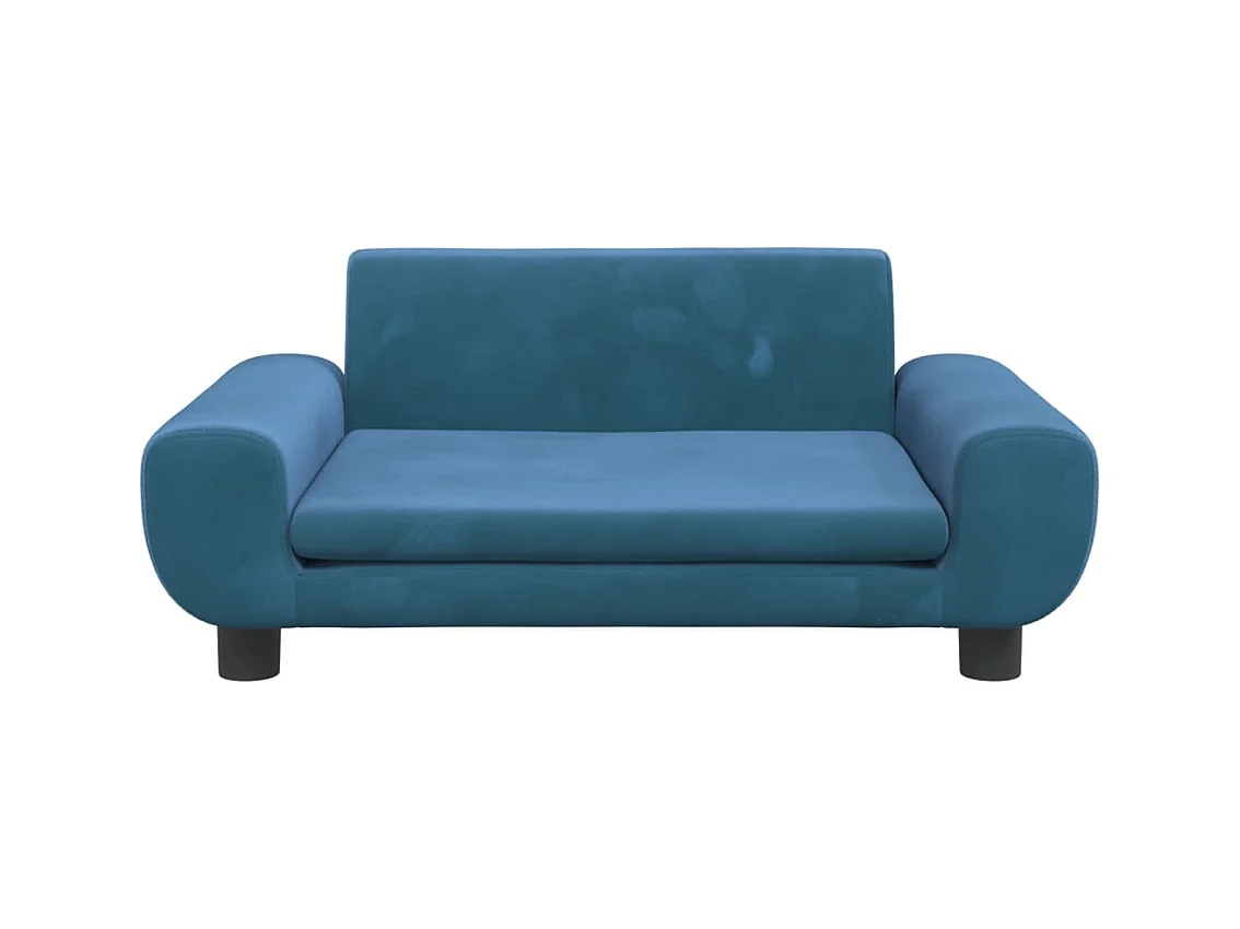 Fien  Lit pour cen bleu 70x45x33 cm velours