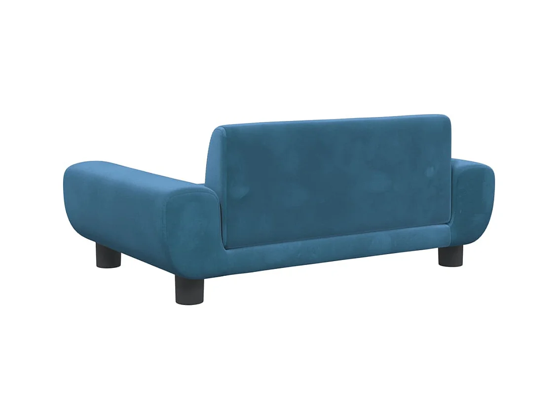 Fien  Lit pour cen bleu 70x45x33 cm velours