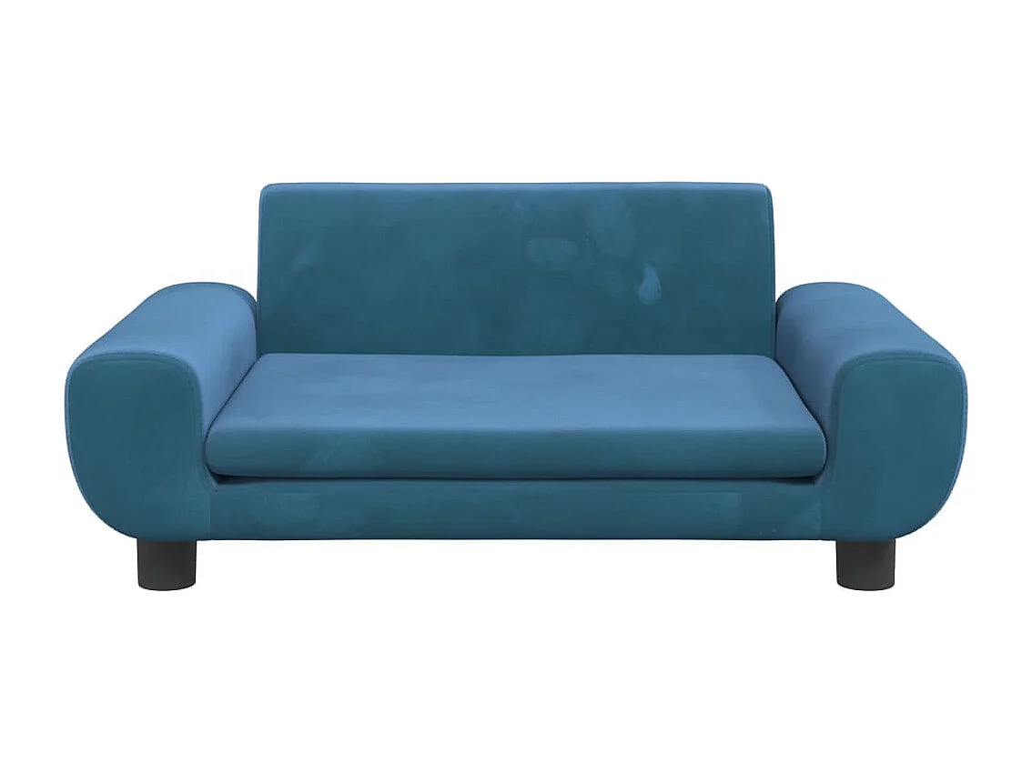 Fien  Lit pour cen bleu 70x45x33 cm velours