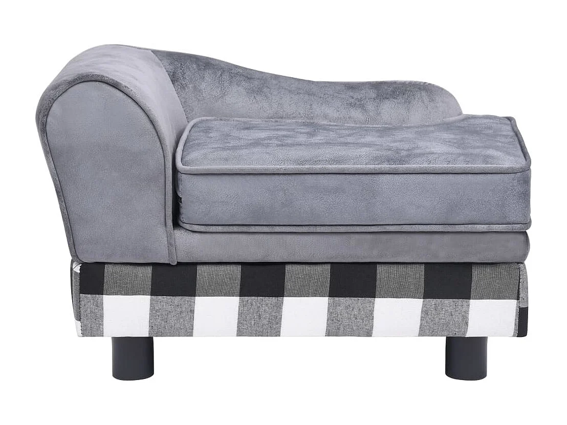 Claire-Joséphine-Rose  Canapé pour cen Gris 57x34x36 cm Peluche