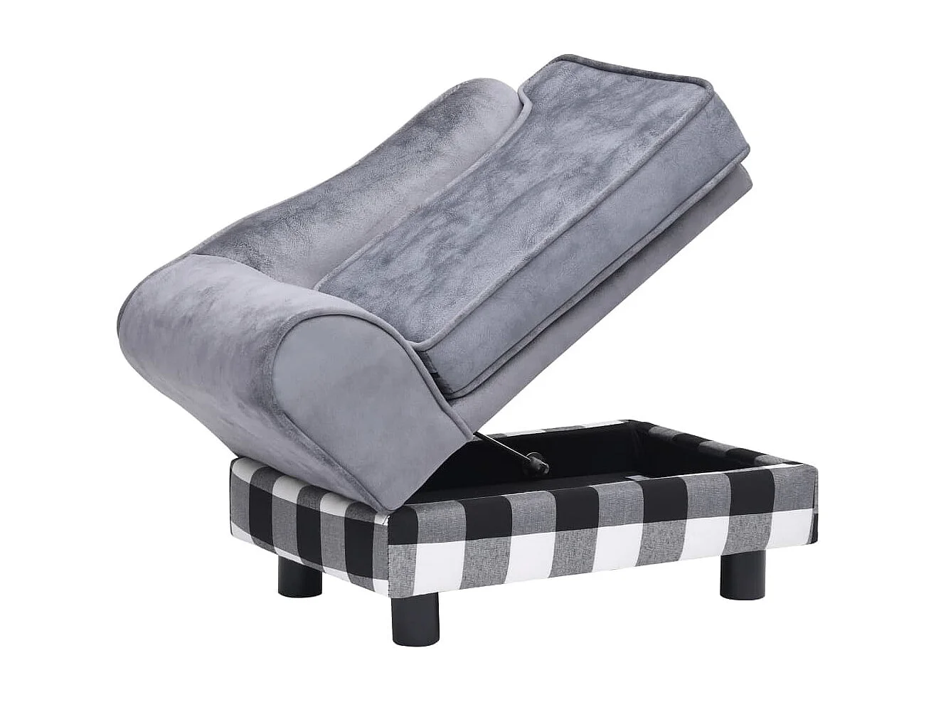 Claire-Joséphine-Rose  Canapé pour cen Gris 57x34x36 cm Peluche