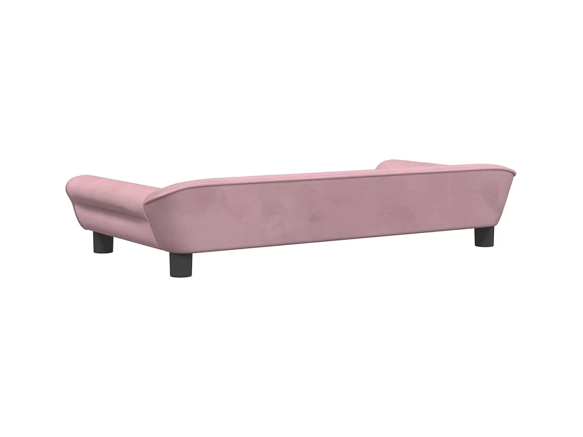 Angeren  Lit pour cen rose 100x50x21 cm velours