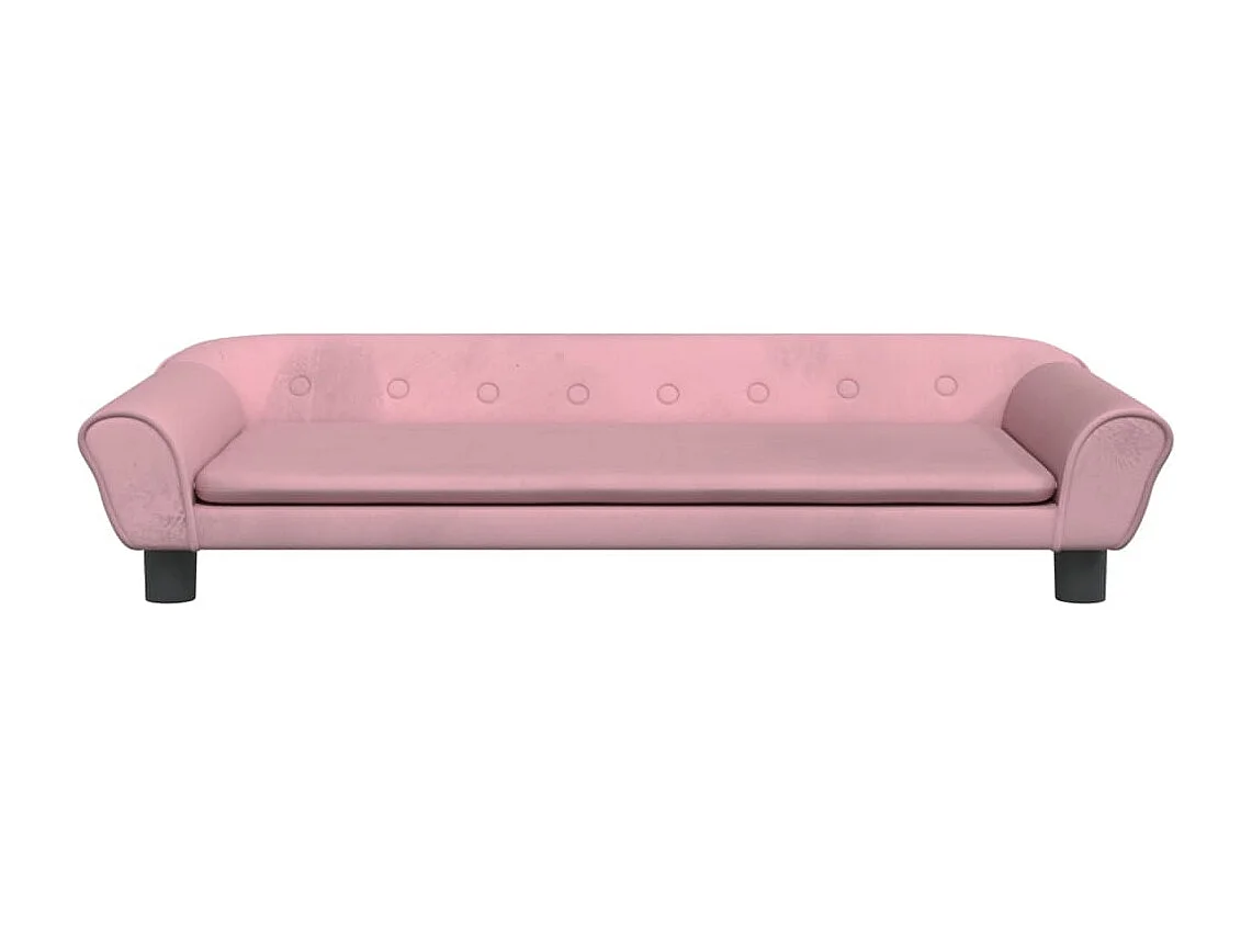 Angeren  Lit pour cen rose 100x50x21 cm velours