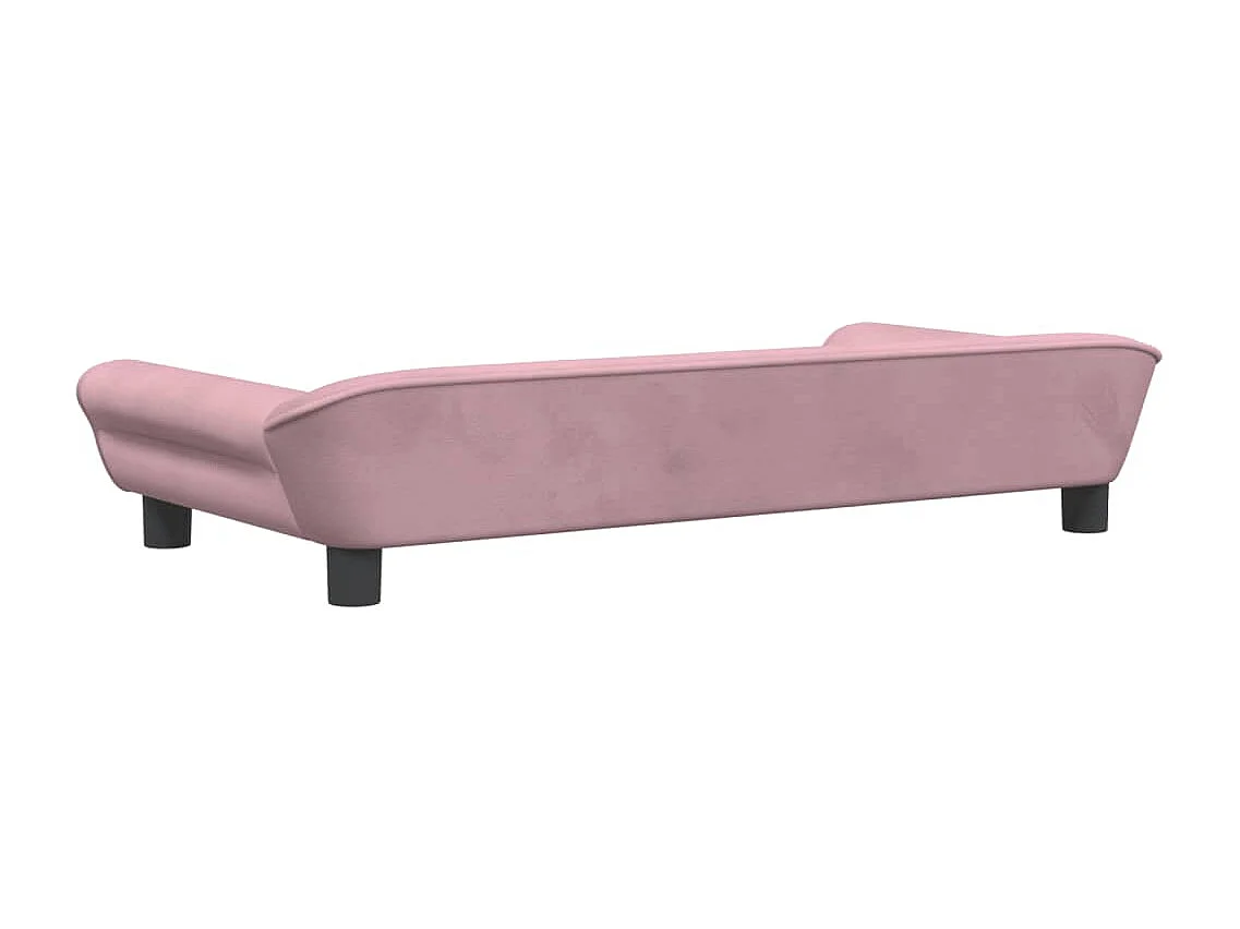 Angeren  Lit pour cen rose 100x50x21 cm velours