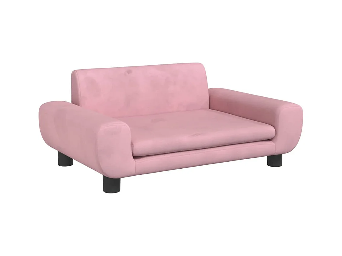 Fien  Lit pour cen rose 70x45x33 cm velours