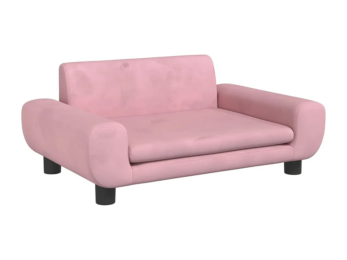 Fien  Lit pour cen rose 70x45x33 cm velours
