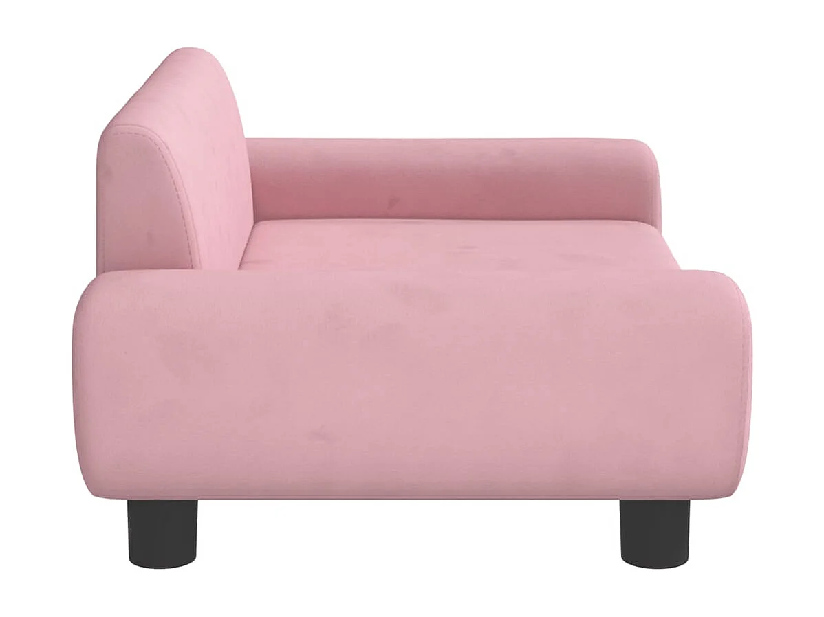 Fien  Lit pour cen rose 70x45x33 cm velours