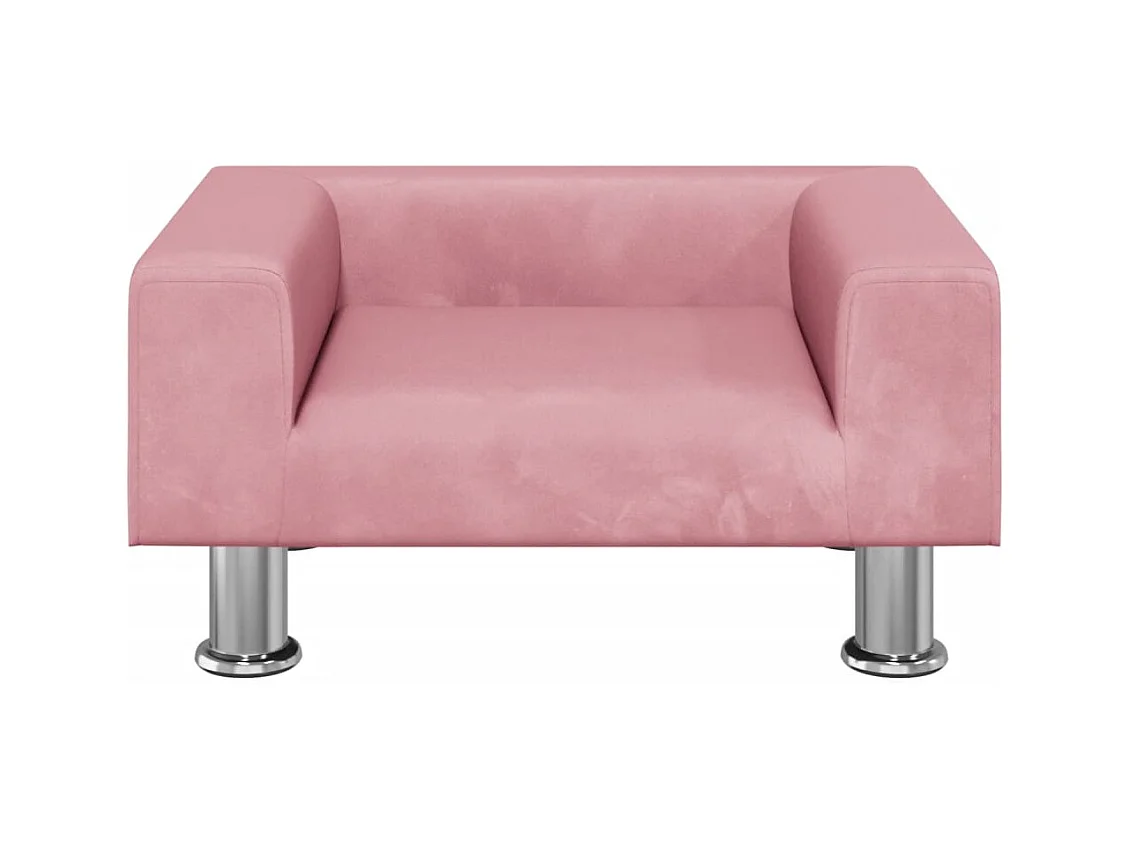 East Providence  Lit pour cen rose 50x40x26,5 cm velours