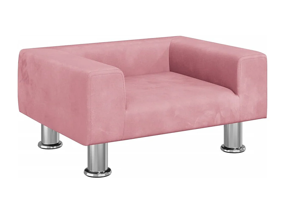 East Providence  Lit pour cen rose 50x40x26,5 cm velours