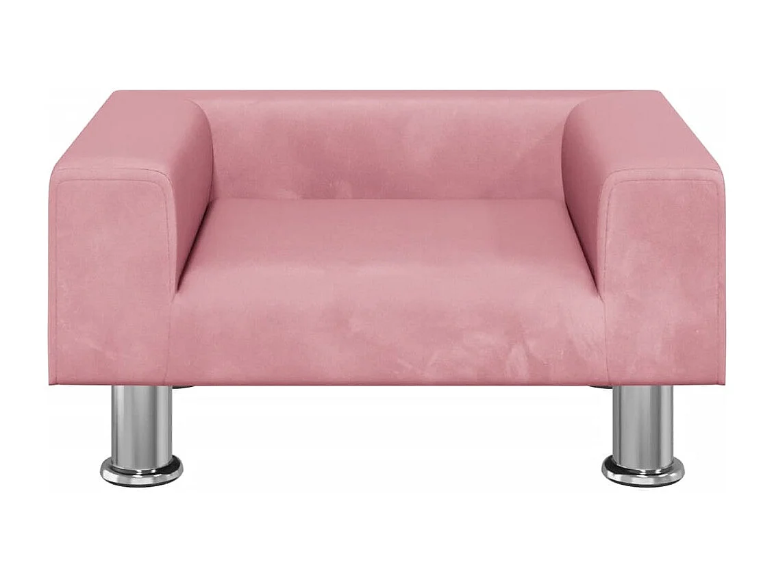 East Providence  Lit pour cen rose 50x40x26,5 cm velours