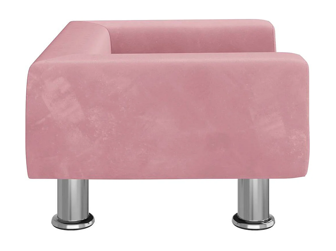 East Providence  Lit pour cen rose 50x40x26,5 cm velours