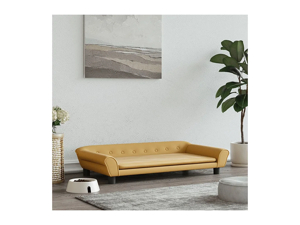 Angeren  Lit pour cen marron 100x50x21 cm velours