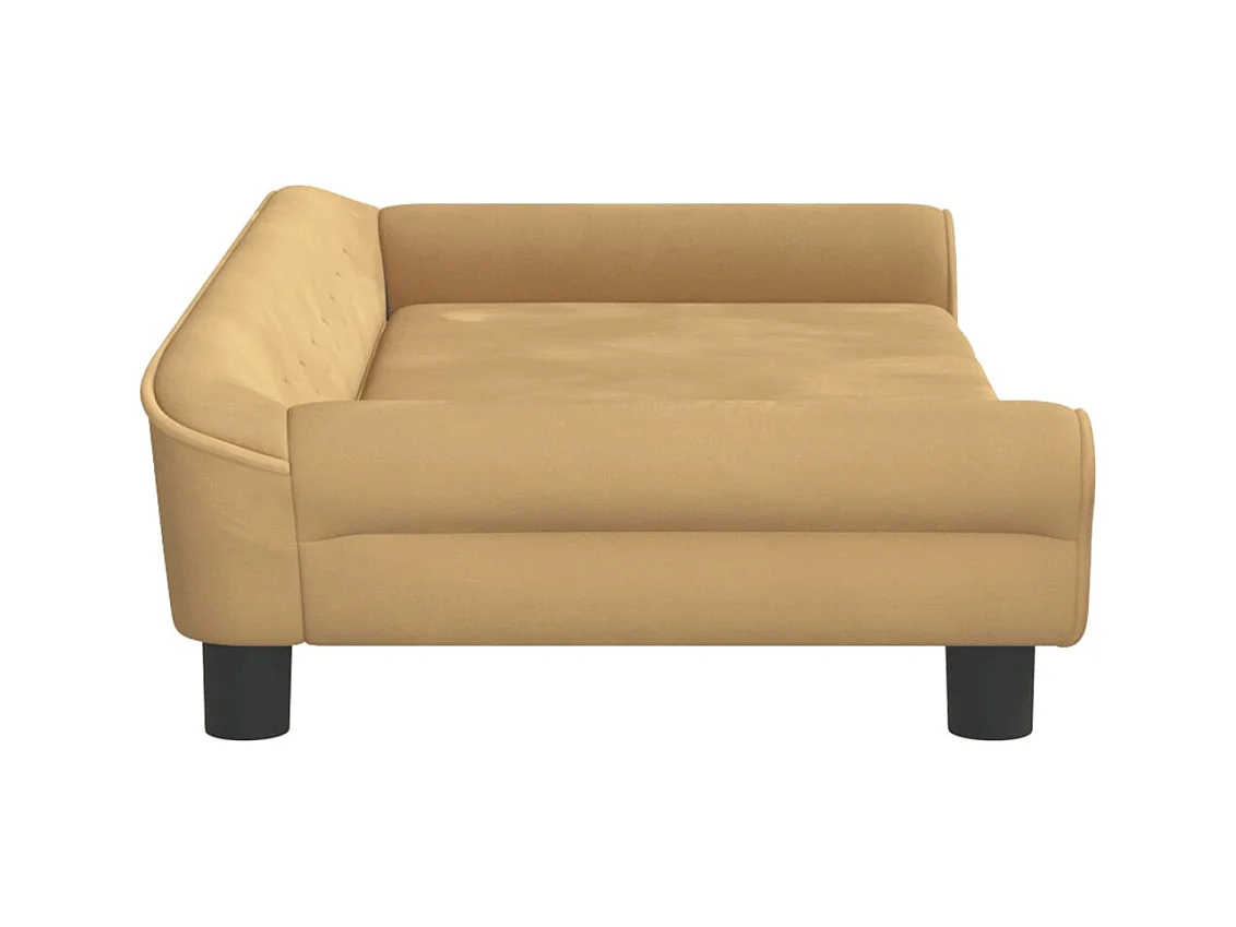 Angeren  Lit pour cen marron 100x50x21 cm velours