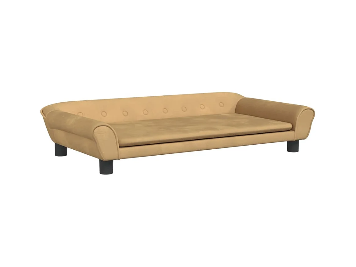 Angeren  Hondenmand 100x50x21 cm fluweel bruin