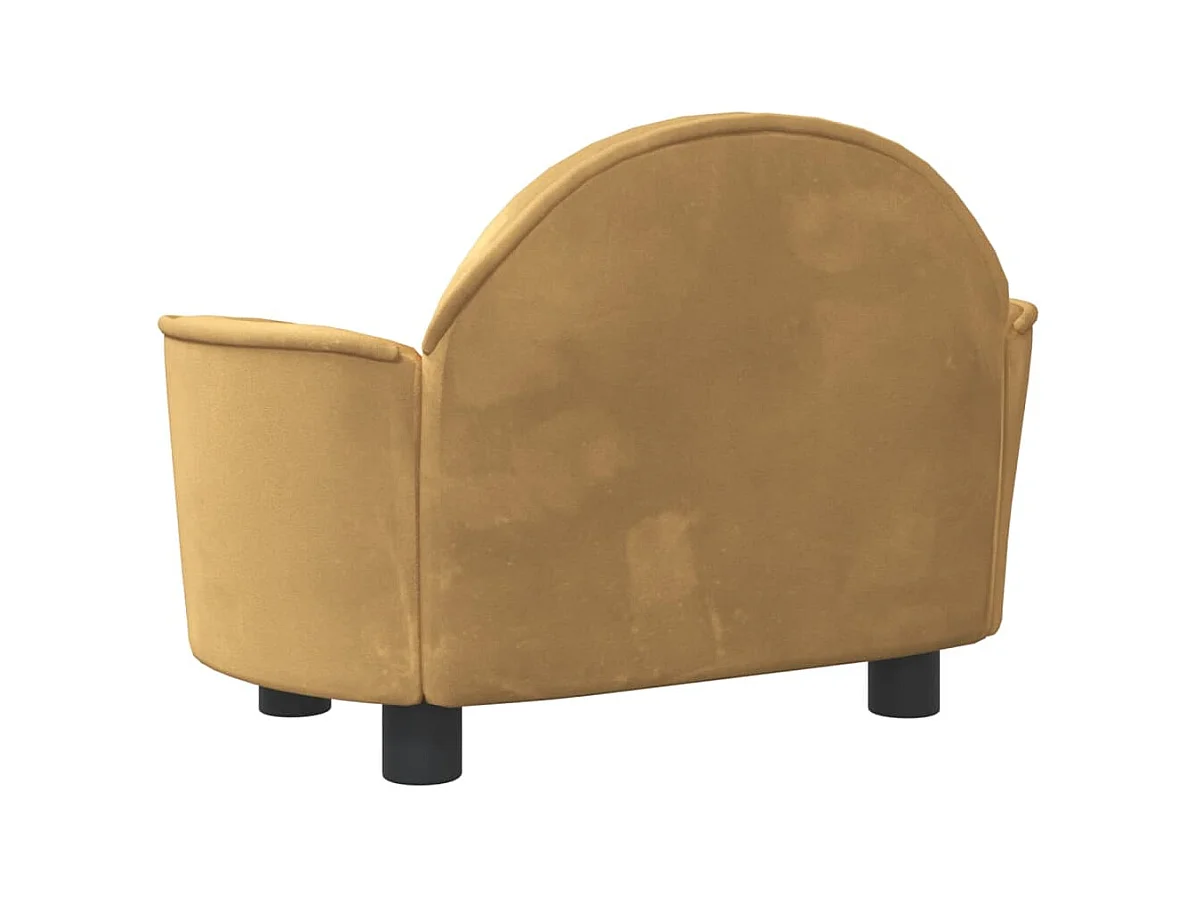 Ware Shoals  Lit pour cen marron 66x40x45 cm velours