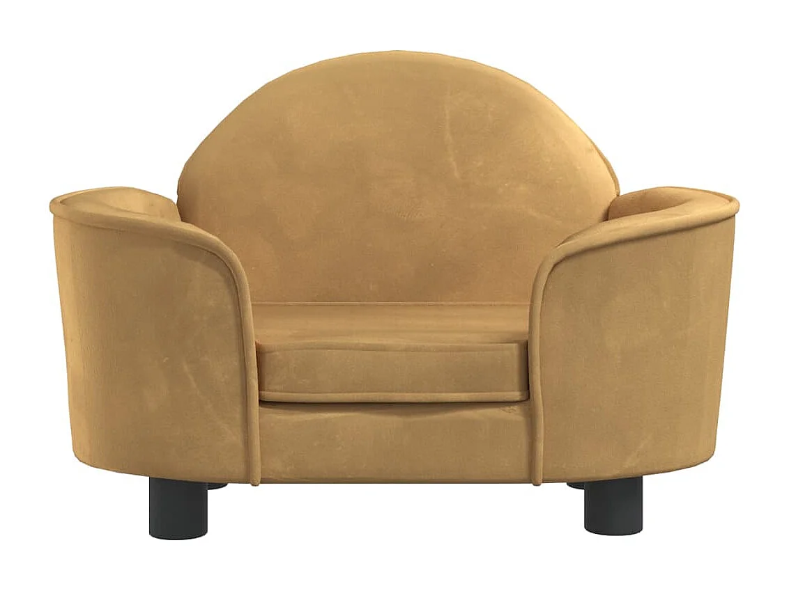 Ware Shoals  Lit pour cen marron 66x40x45 cm velours