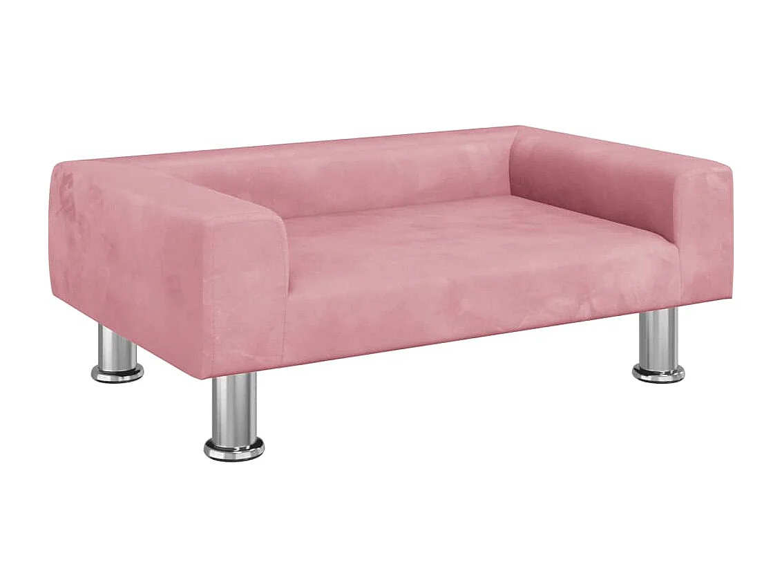 East Providence  Hondenmand 70x45x26,5 cm fluweel roze