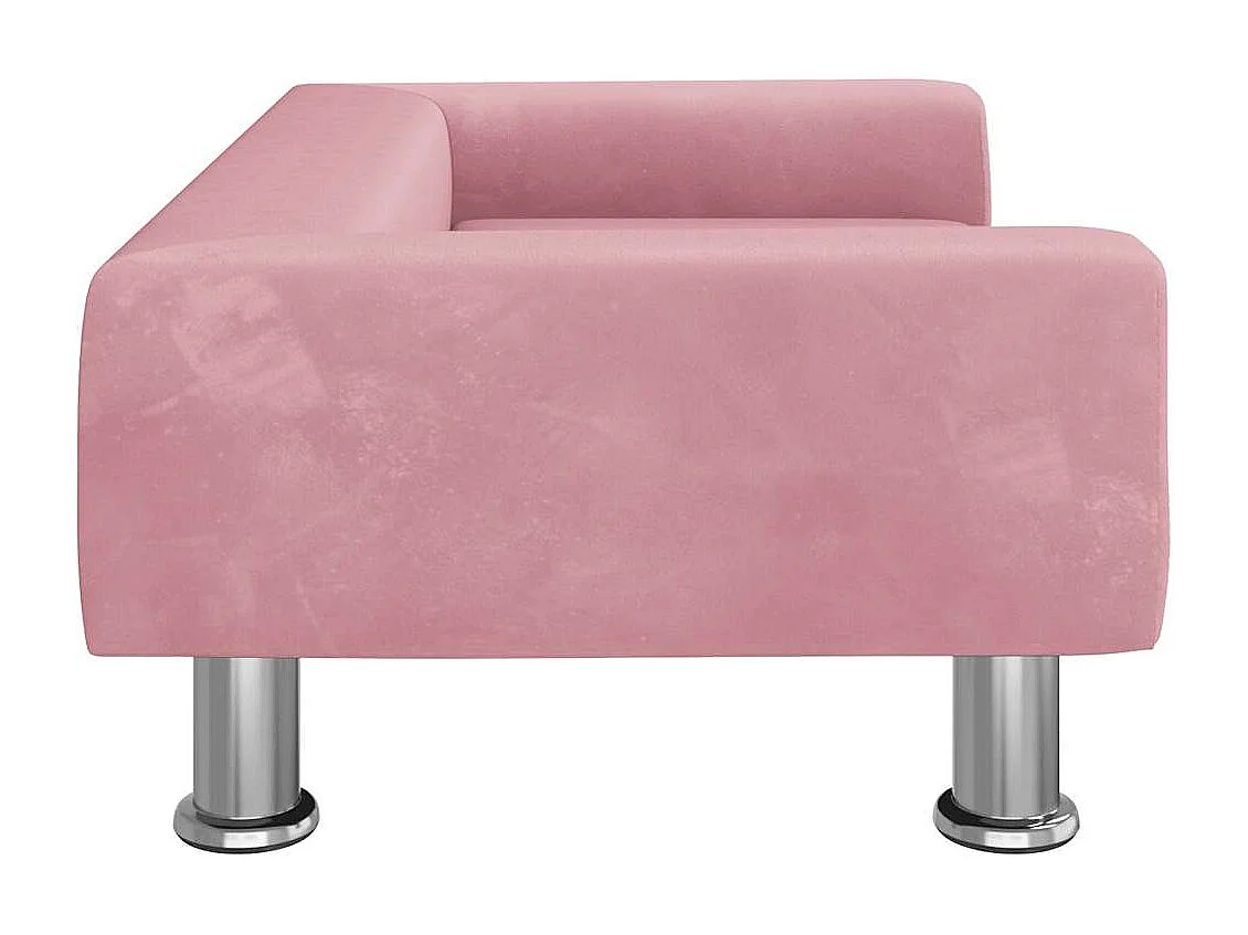 East Providence  Hondenmand 70x45x26,5 cm fluweel roze