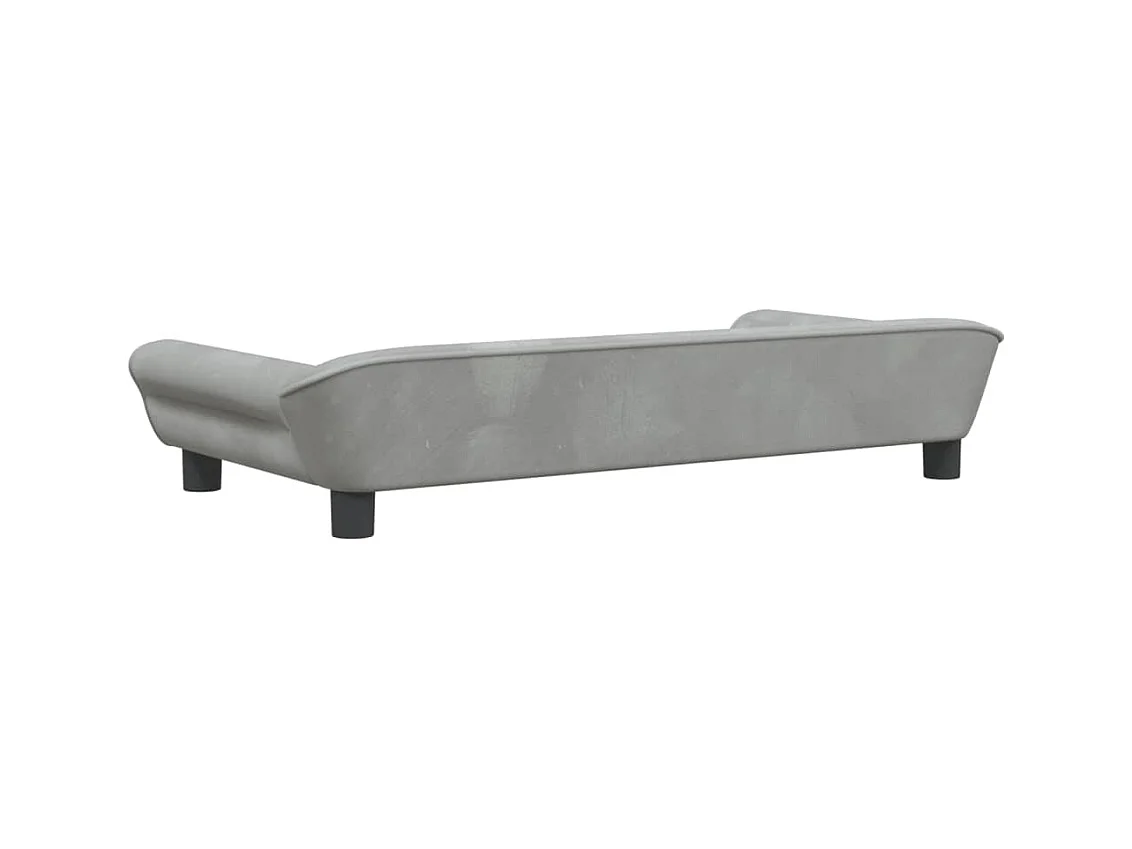 Angeren  Lit pour cen gris clair 100x50x21 cm velours