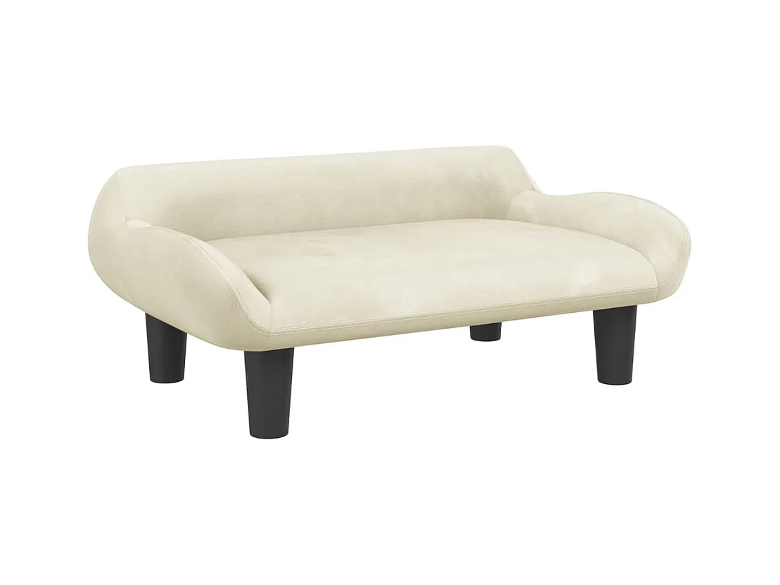 Kessel  Lit pour cen crème 70x40x24 cm velours