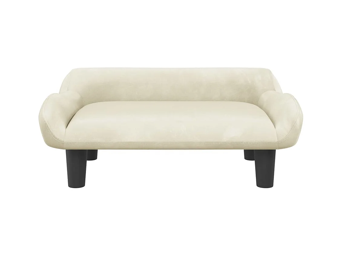 Kessel  Lit pour cen crème 70x40x24 cm velours