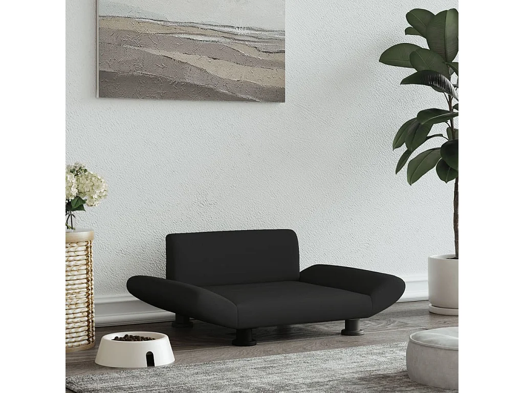 Sdr. Hygum  Lit pour cen noir 70x45x28 cm tissu