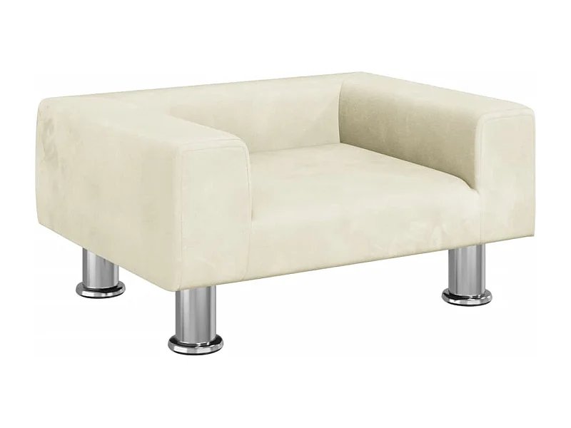 East Providence  Hondenmand 50x40x26,5 cm fluweel crèmekleurig