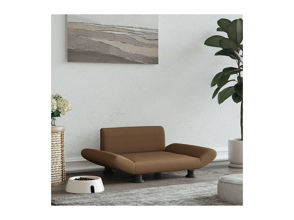 Sdr. Hygum  Lit pour cen marron 70x45x28 cm tissu