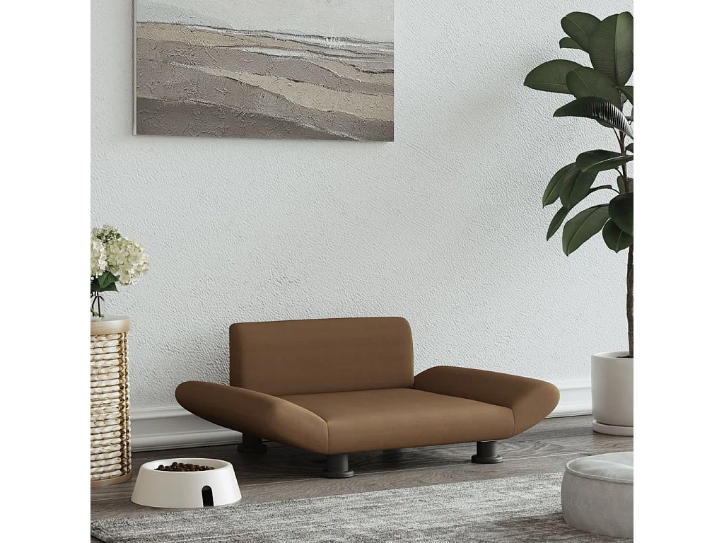 Sdr. Hygum  Lit pour cen marron 70x45x28 cm tissu