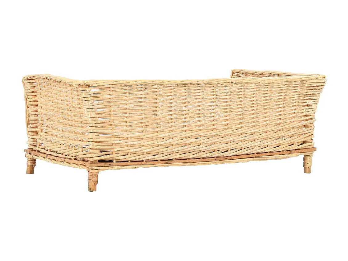 Louis-Léon  Panier pour cens avec coussin 90x54x35 cm Saule l