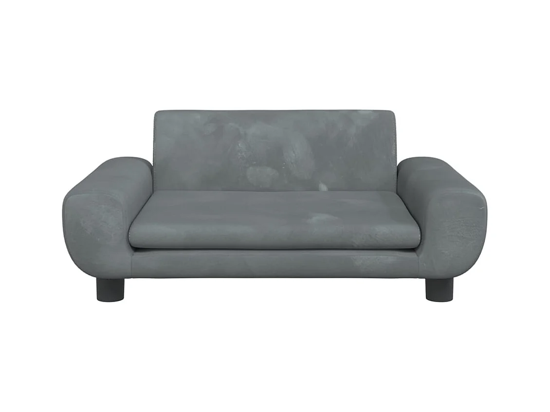 Fien  Lit pour cen gris foncé 70x45x33 cm velours