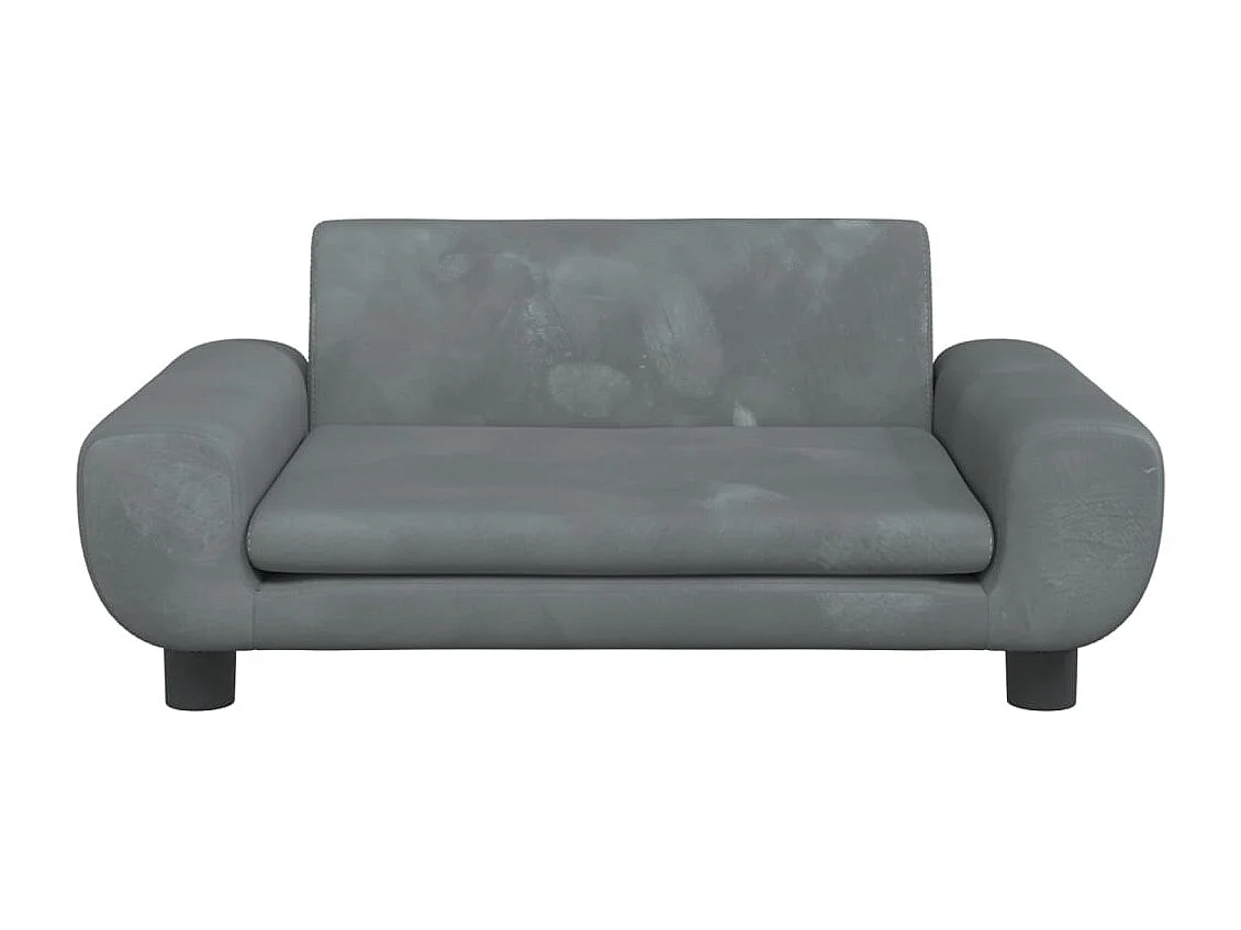 Fien  Lit pour cen gris foncé 70x45x33 cm velours