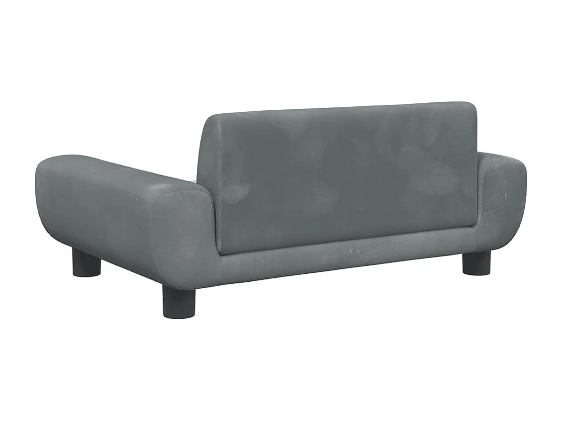 Fien  Lit pour cen gris foncé 70x45x33 cm velours