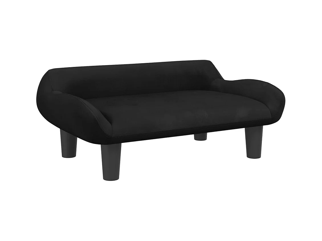 Kessel  Lit pour cen noir 70x40x24 cm velours