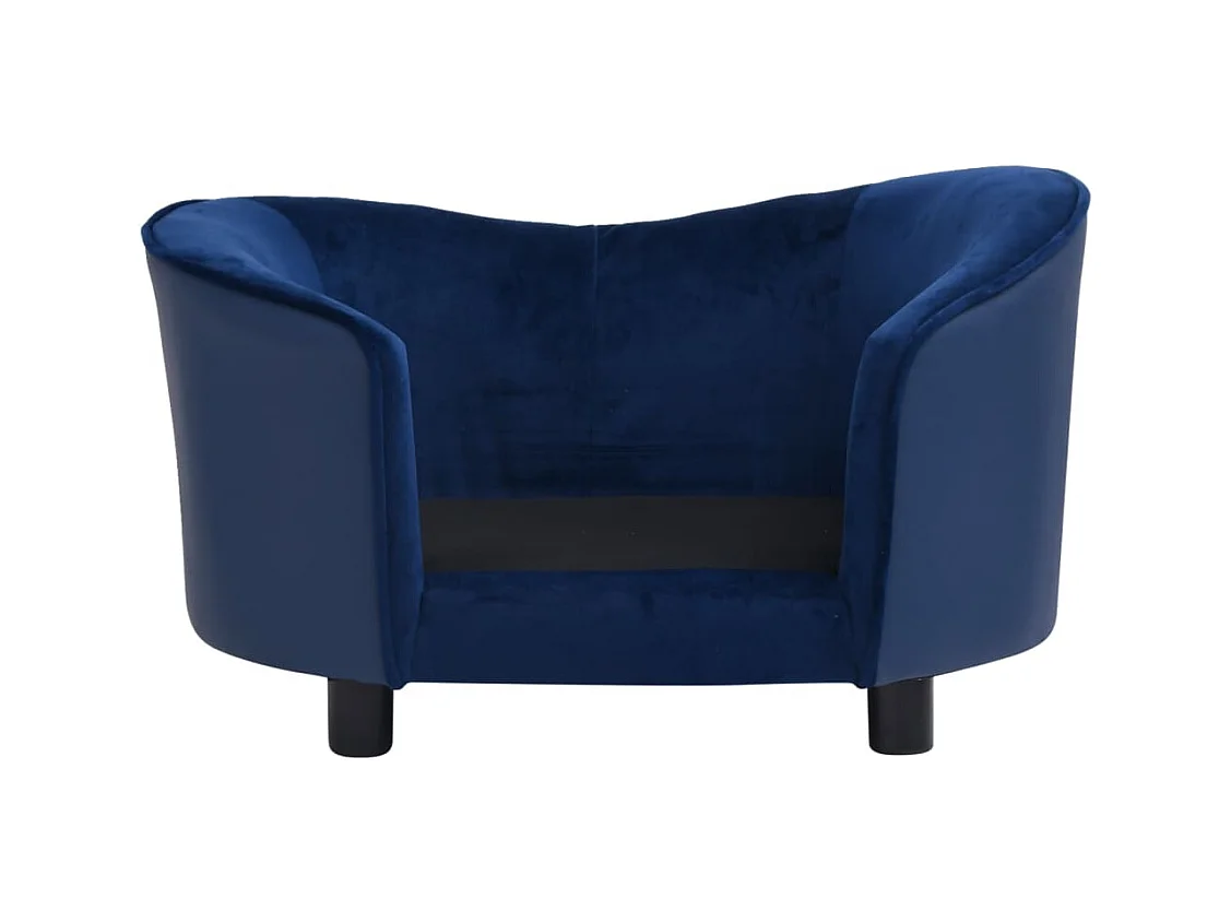 Vandœuvre-lès-Nancy  Canapé pour cen Bleu 69x49x40 cm Peluche et similicuir