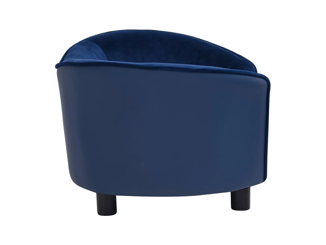 Vandœuvre-lès-Nancy  Canapé pour cen Bleu 69x49x40 cm Peluche et similicuir