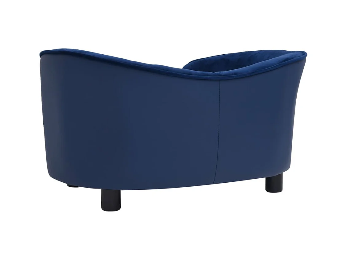 Vandœuvre-lès-Nancy  Canapé pour cen Bleu 69x49x40 cm Peluche et similicuir