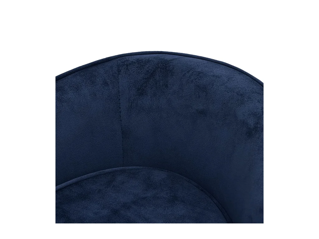 Vandœuvre-lès-Nancy  Canapé pour cen Bleu 69x49x40 cm Peluche et similicuir