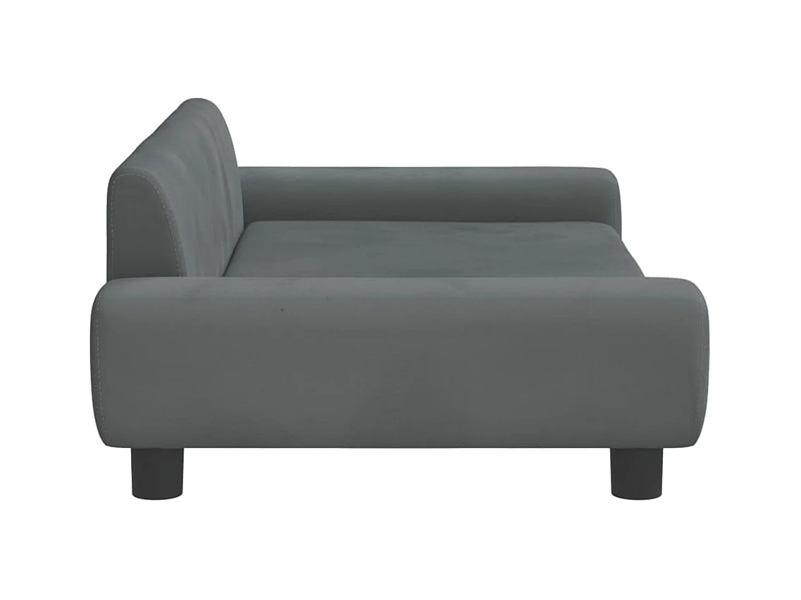 Fien  Lit pour cen gris foncé 100x54x33 cm velours