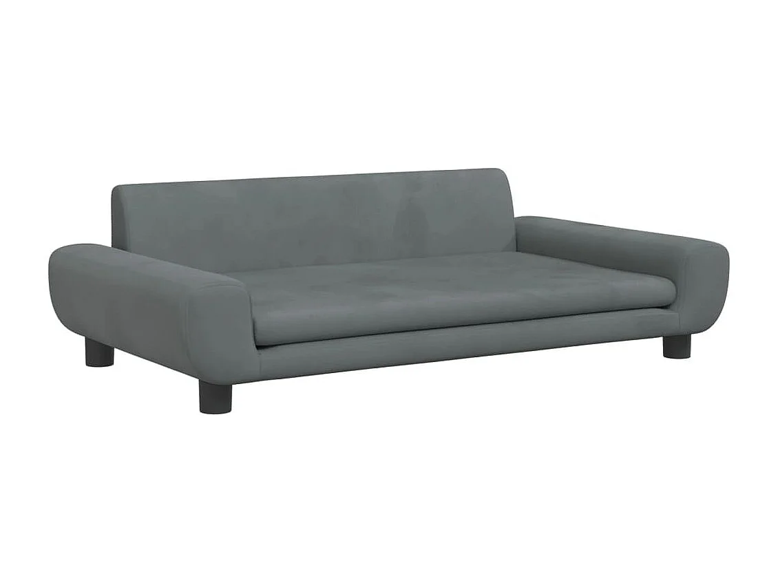 Fien  Lit pour cen gris foncé 100x54x33 cm velours