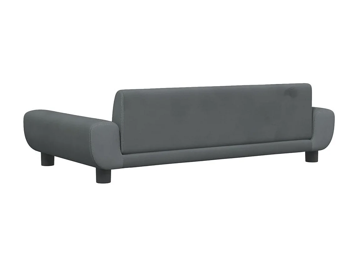 Fien  Lit pour cen gris foncé 100x54x33 cm velours