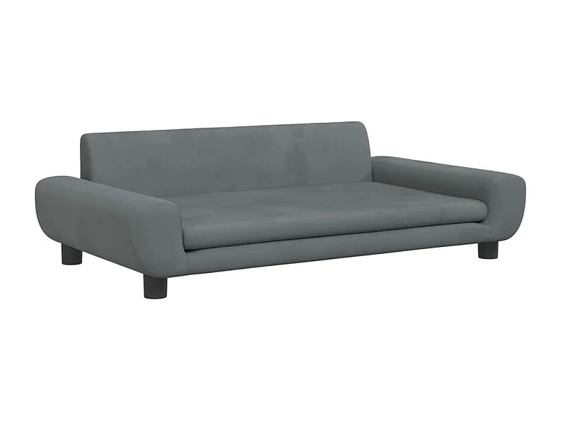Fien  Lit pour cen gris foncé 100x54x33 cm velours