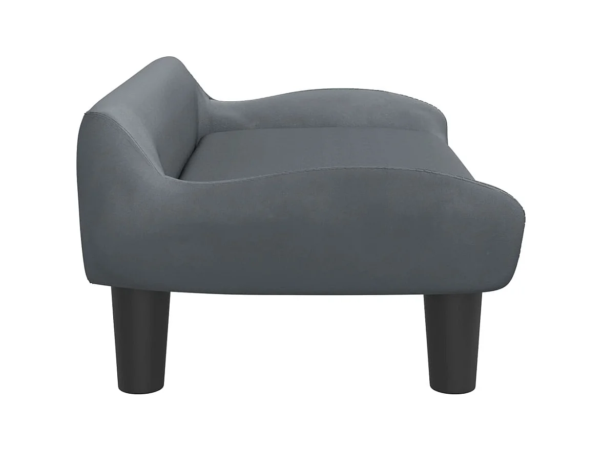 Kessel  Lit pour cen gris foncé 70x40x24 cm velours