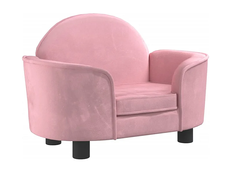 Ware Shoals  Lit pour cen rose 66x40x45 cm velours