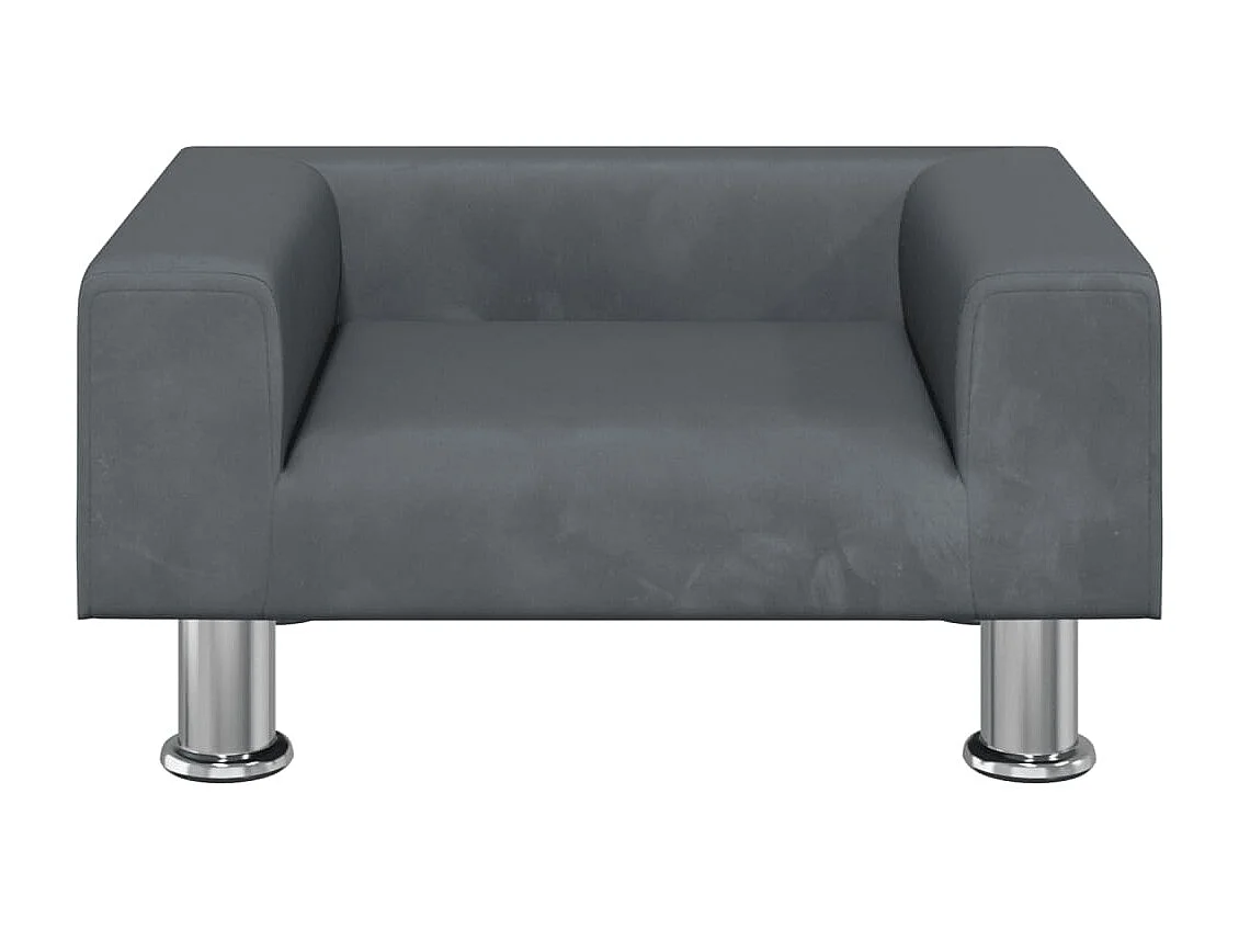 East Providence  Lit pour cen gris foncé 50x40x26,5 cm velours