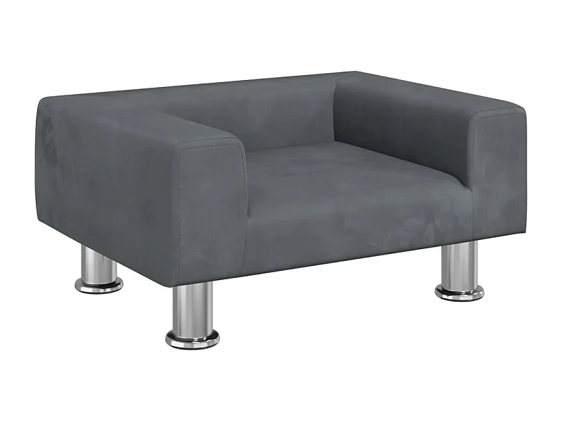 East Providence  Lit pour cen gris foncé 50x40x26,5 cm velours