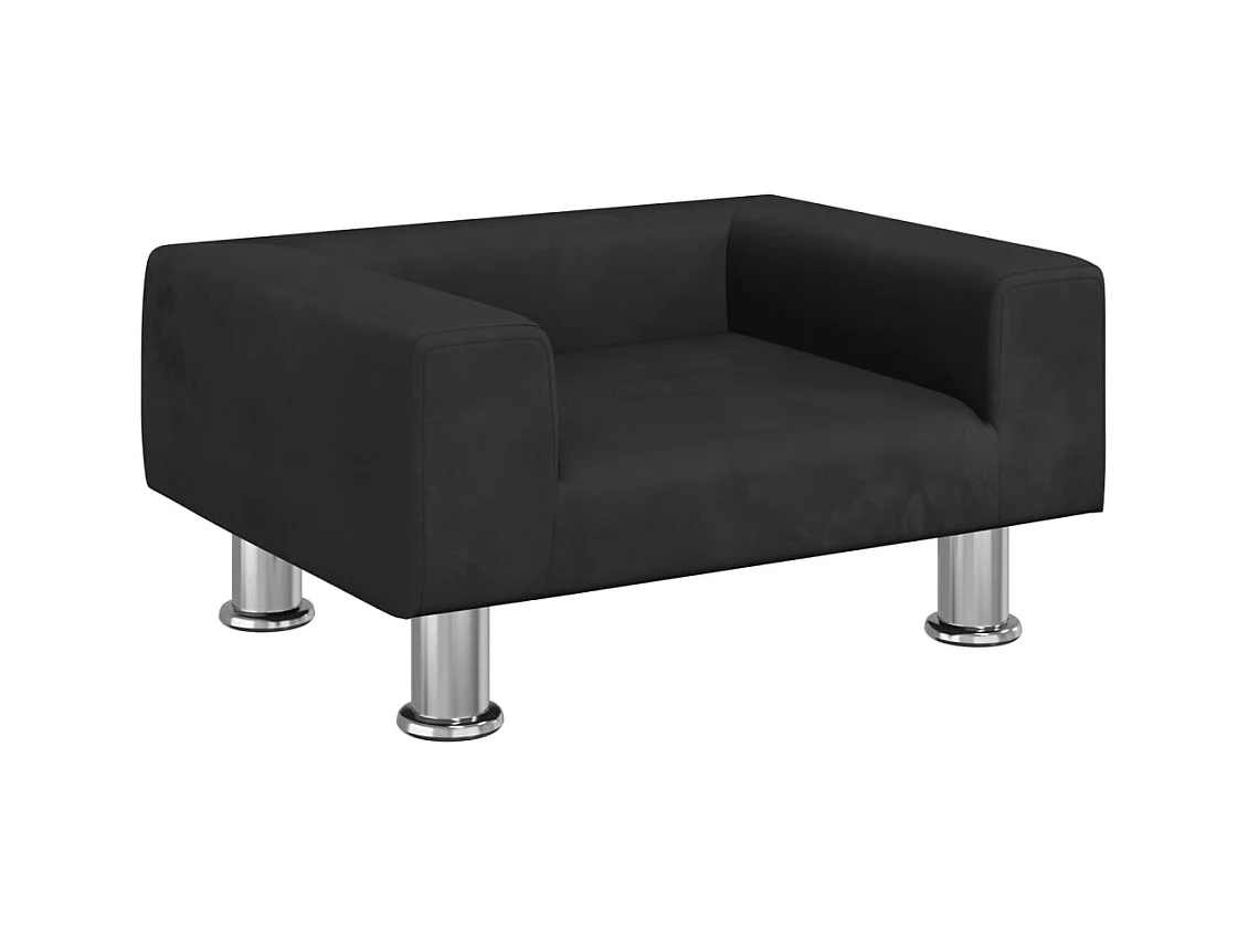 East Providence  Lit pour cen noir 50x40x26,5 cm velours