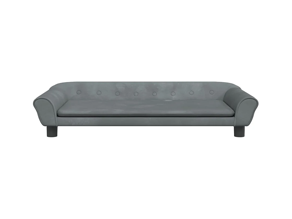 Angeren  Lit pour cen gris foncé 100x50x21 cm velours