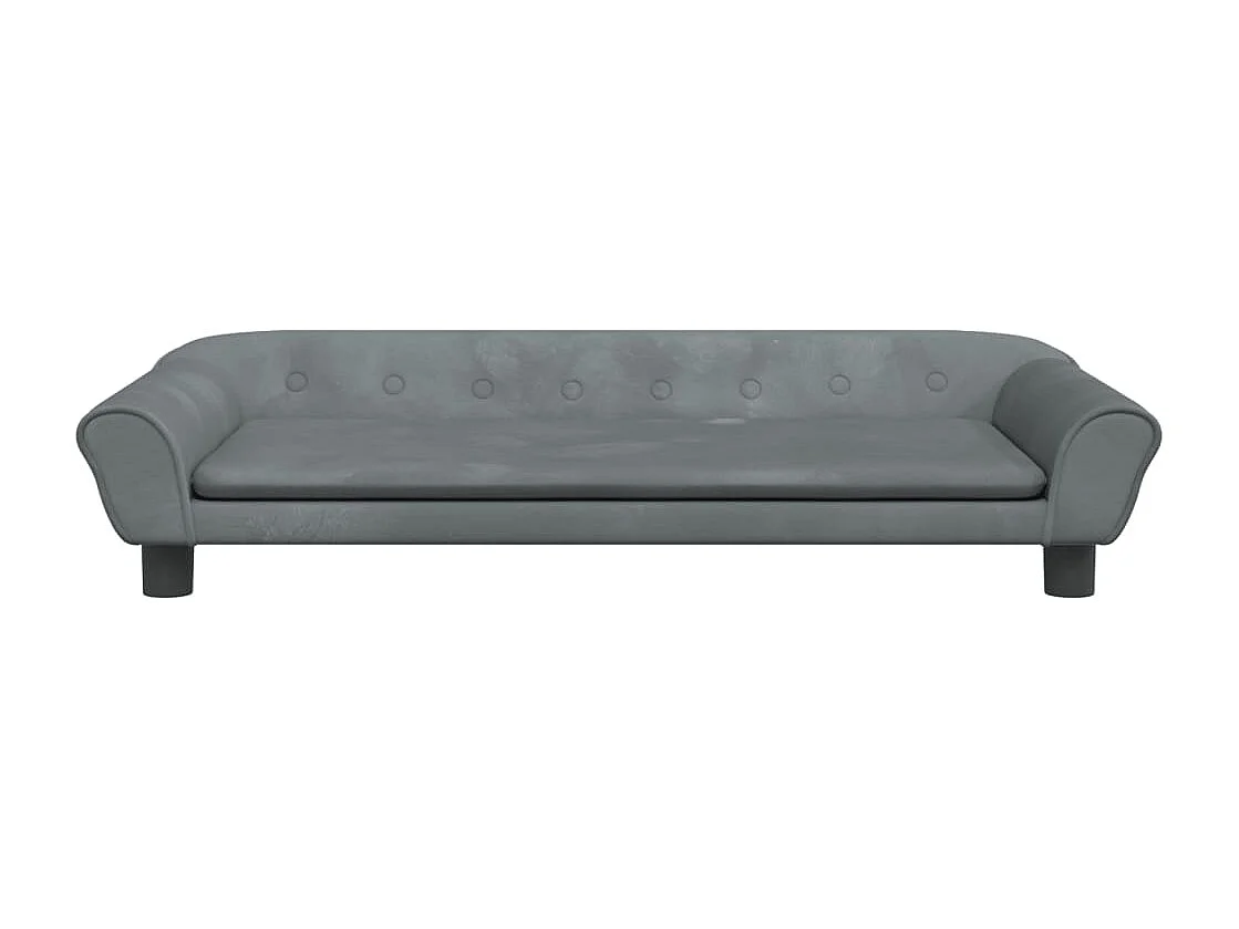 Angeren  Lit pour cen gris foncé 100x50x21 cm velours