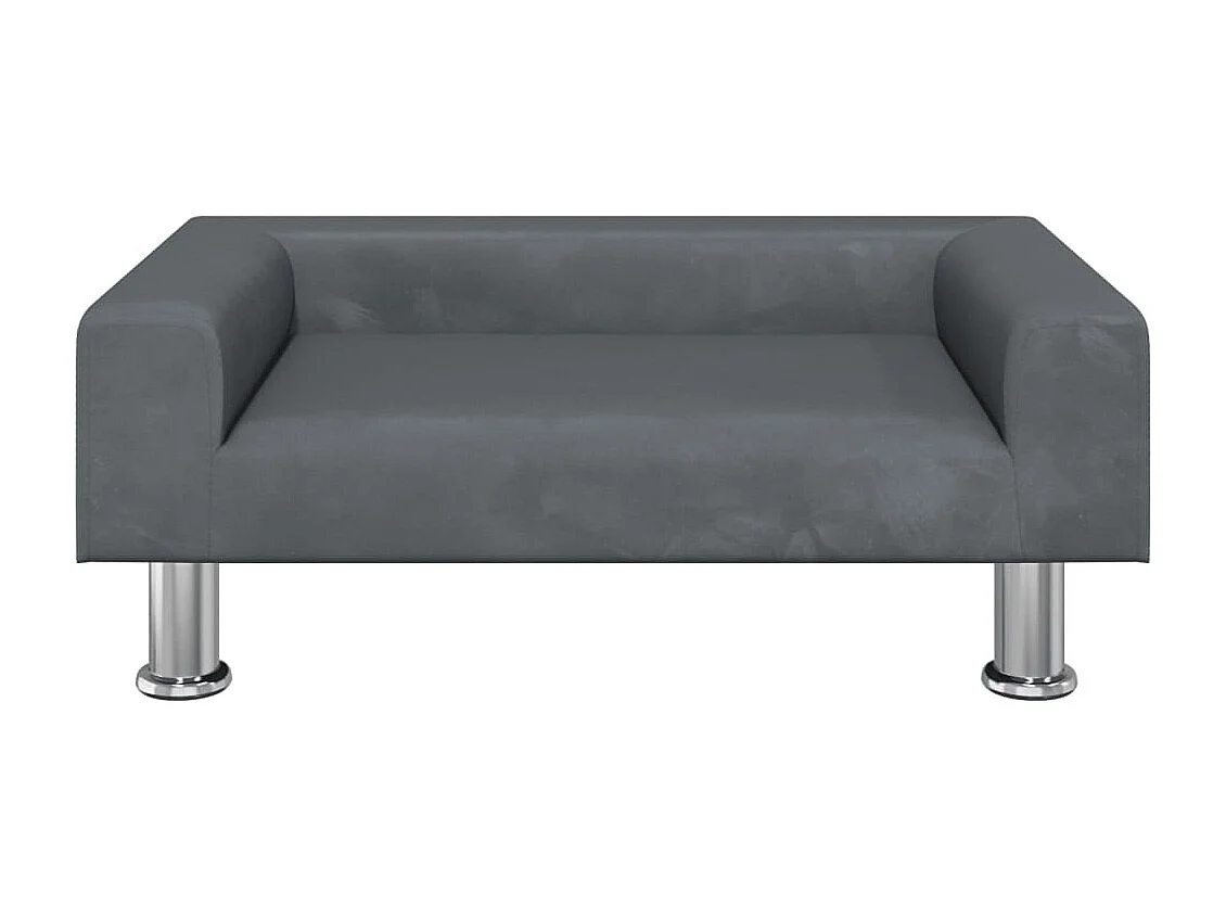East Providence  Hondenmand 70x45x26,5 cm fluweel donkergrijs